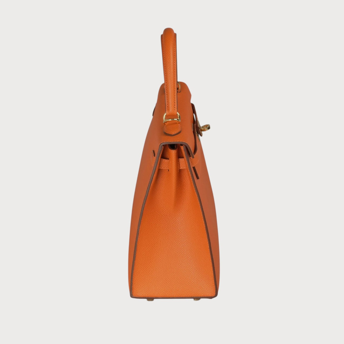 Hermès Kelly 25 Orange Ghw Epsom - view 4