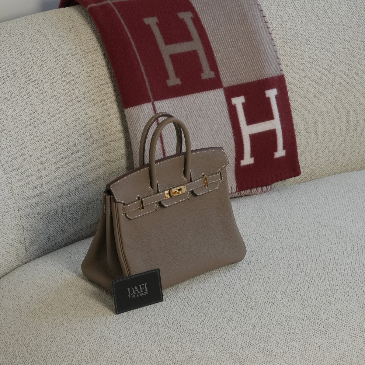Hermès Birkin 25 Etoupe Ghw Togo - view 2
