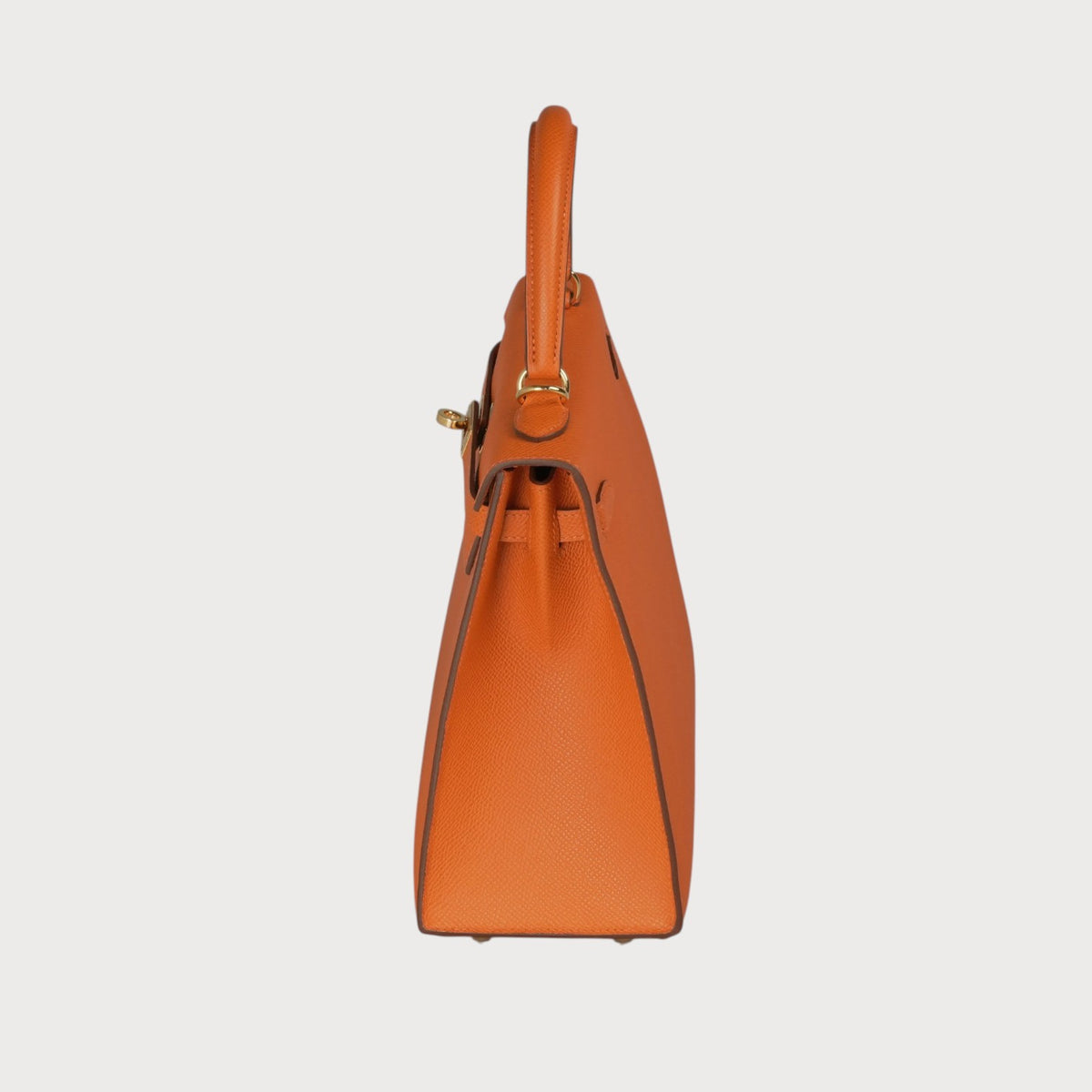 Hermès Kelly 25 Orange Ghw Epsom - view 6