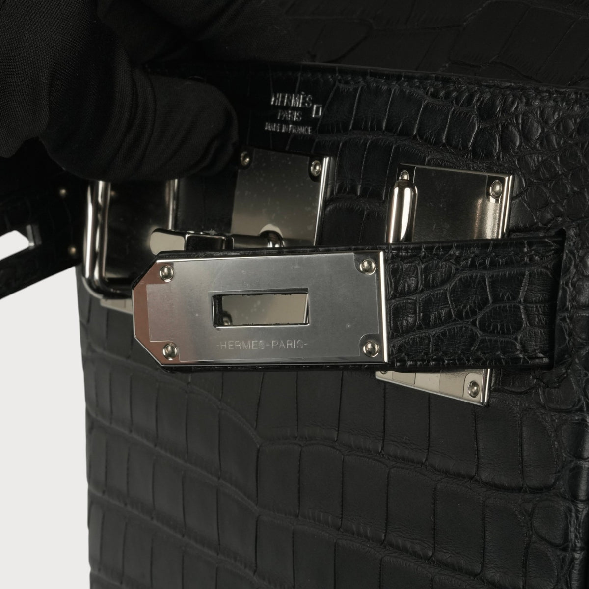 Hermès Hac A Dos Pm Alligator Matte Black Phw - view 9