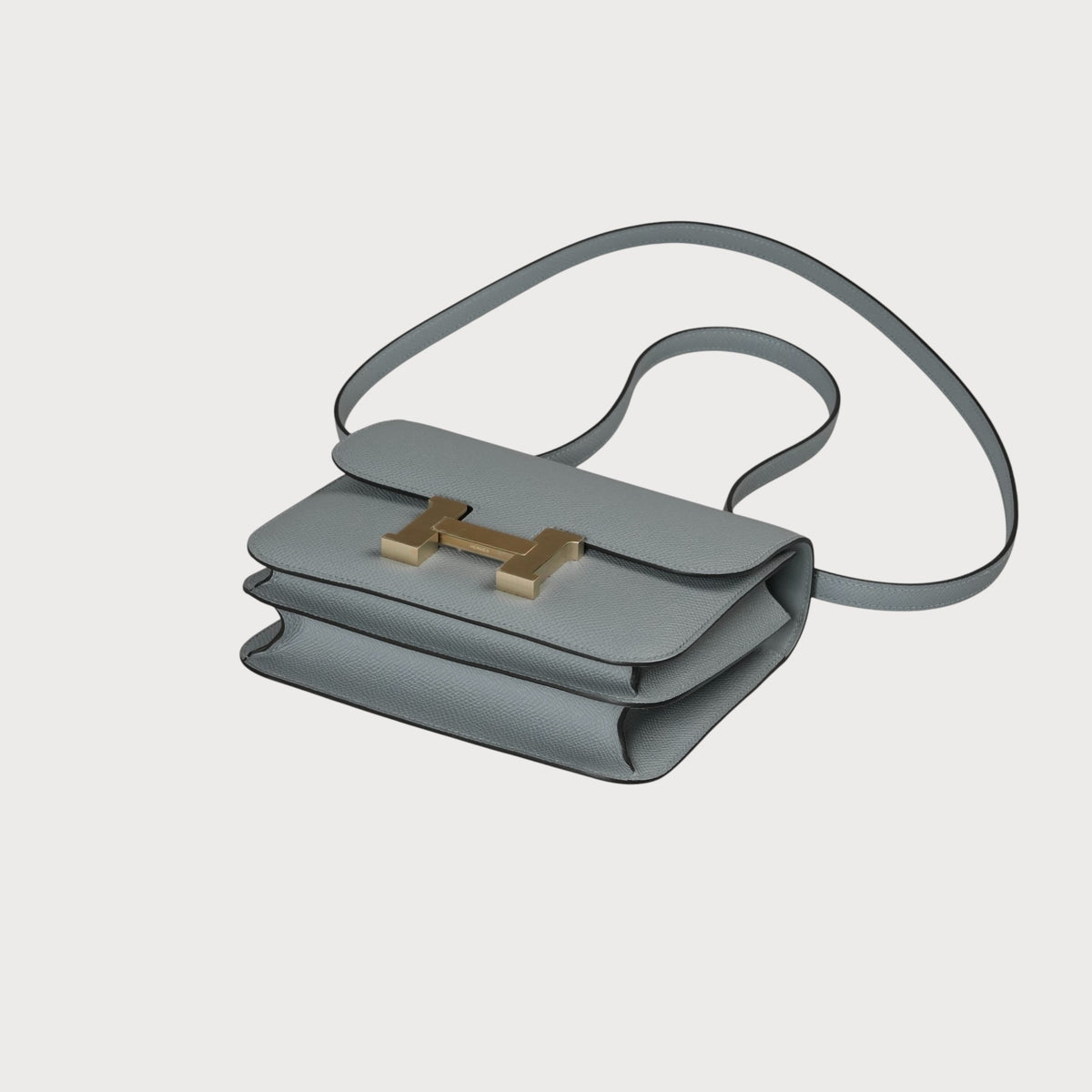 Hermès Constance 18 Gris Pantin With Brushed Permabrass Hardware - view 13