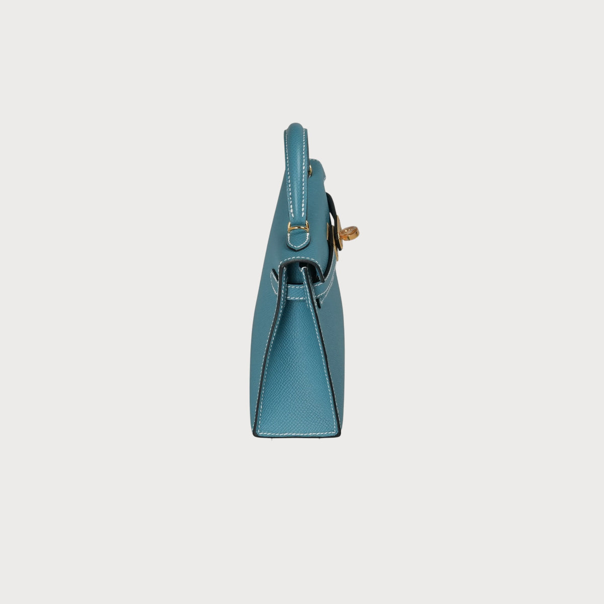 Hermès Mini Kelly 20 Blue Jean Ghw Epsom - view 3