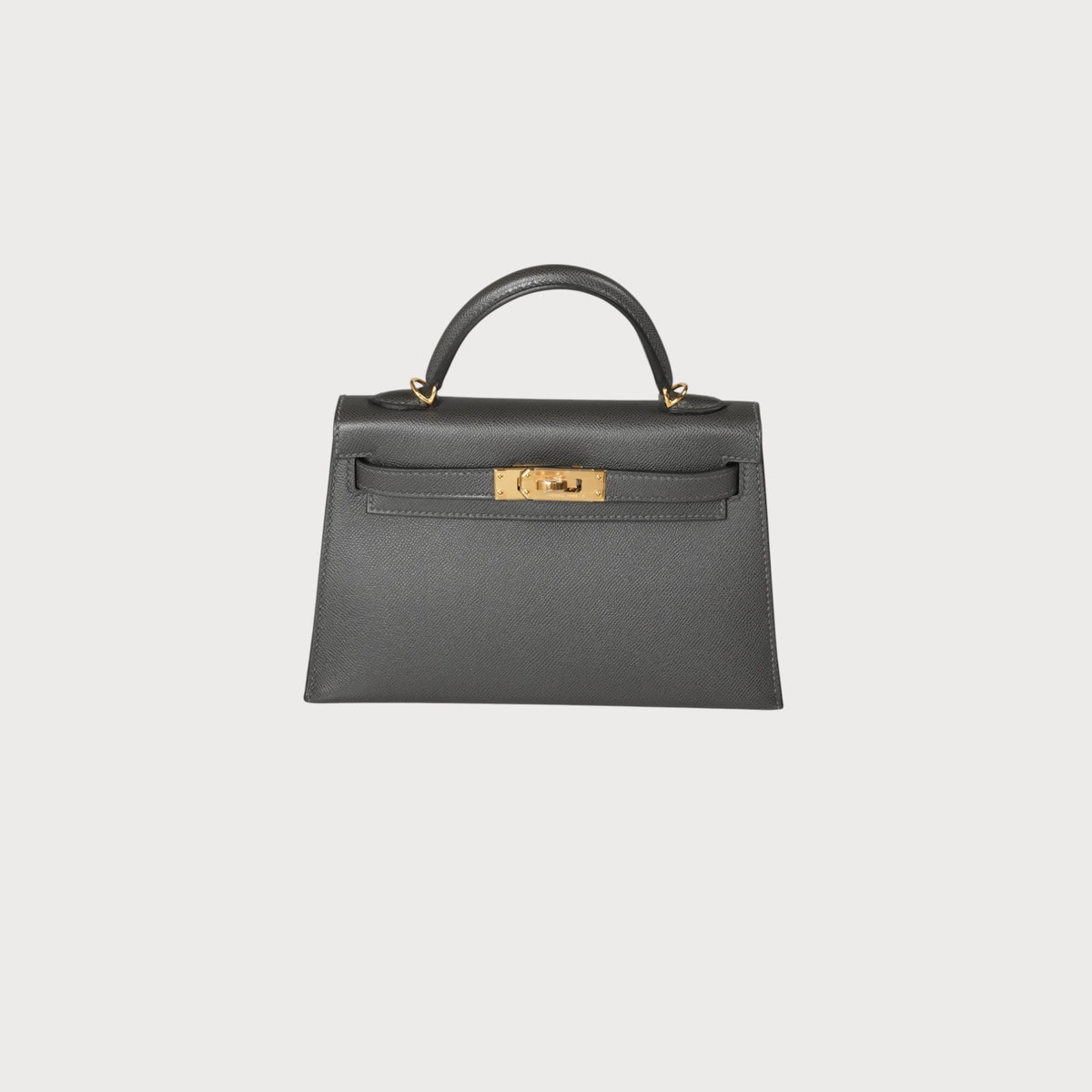 Hermès Kelly 20 Mini Graphite Ghw Veau Madame - view 9