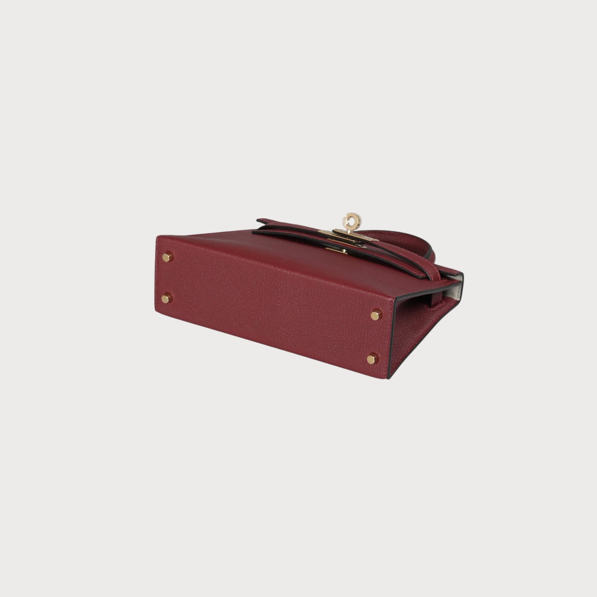 Mini Kelly 20 Rouge H Hss Pbhw Chèvre