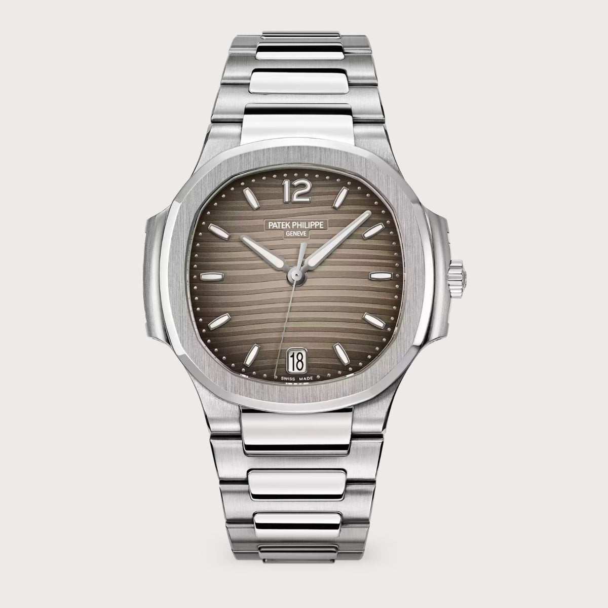 Ladies Nautilus Gray Opaline In Stainless Steel