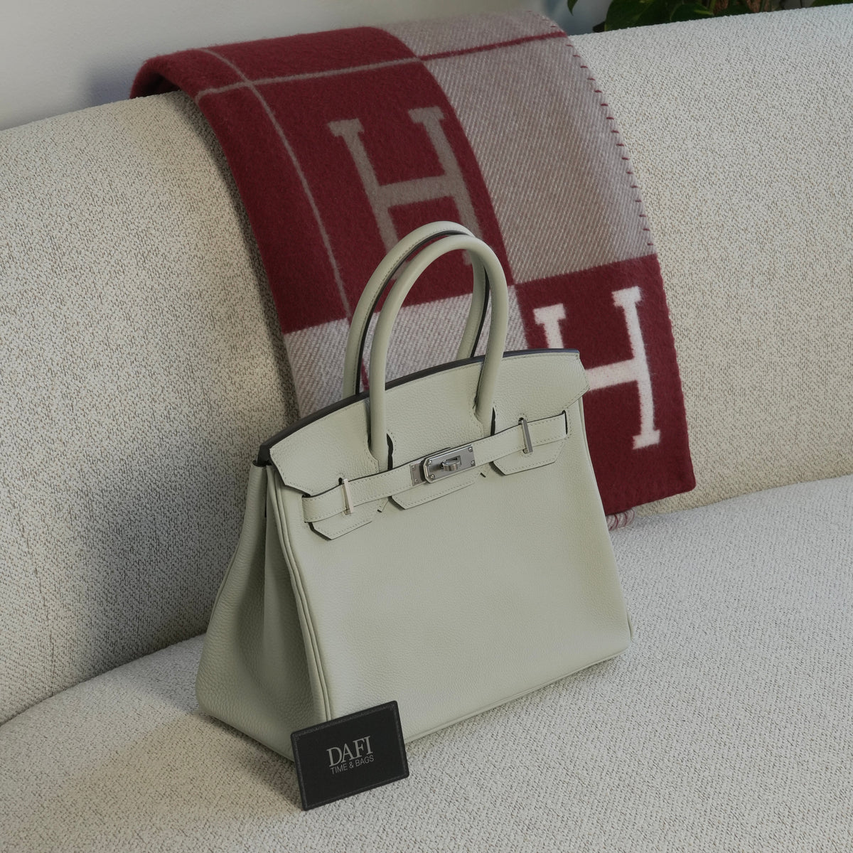 Hermès Birkin 30 Gris Neve Phw Togo - view 2