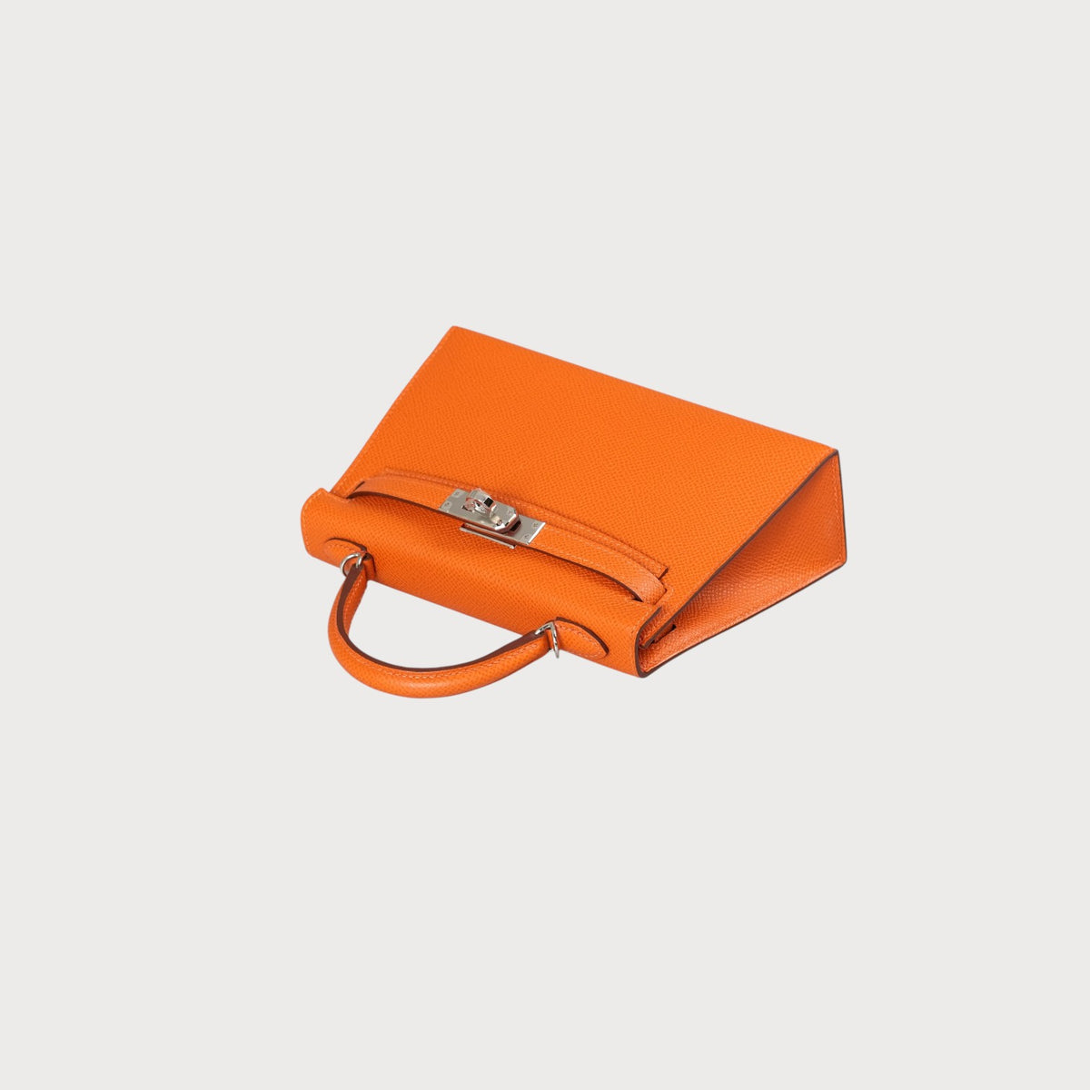Hermès Mini Kelly 20 Orange Phw Epsom - view 14