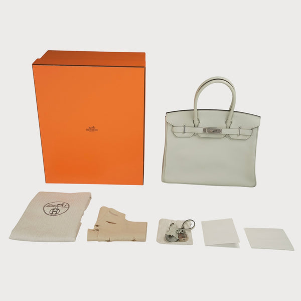 Birkin 30 Gris Neve Phw Togo