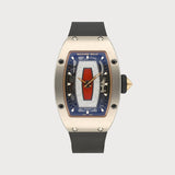 Rm07-01 Plain White Gold Red Lips Diamond Dial