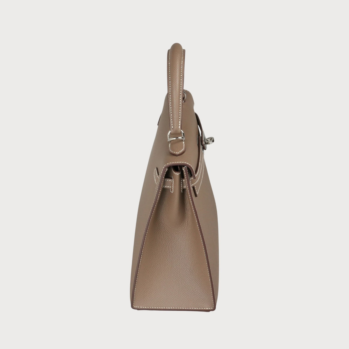 Hermès Kelly 25 Etoupe Phw Epsom - view 10