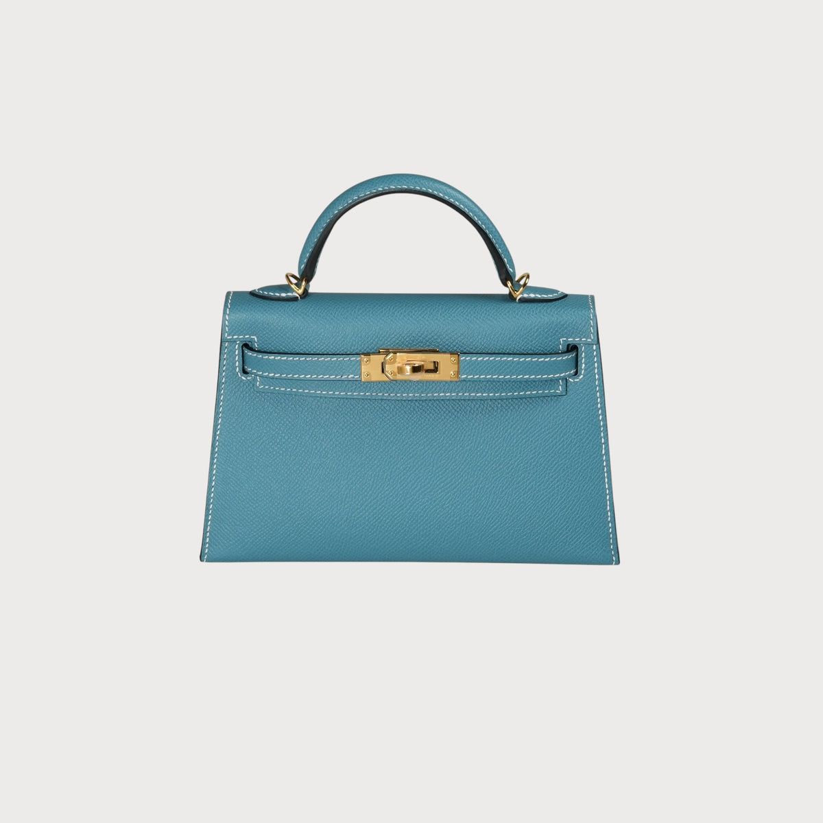 Hermès Mini Kelly 20 Blue Jean Ghw Epsom - view 9
