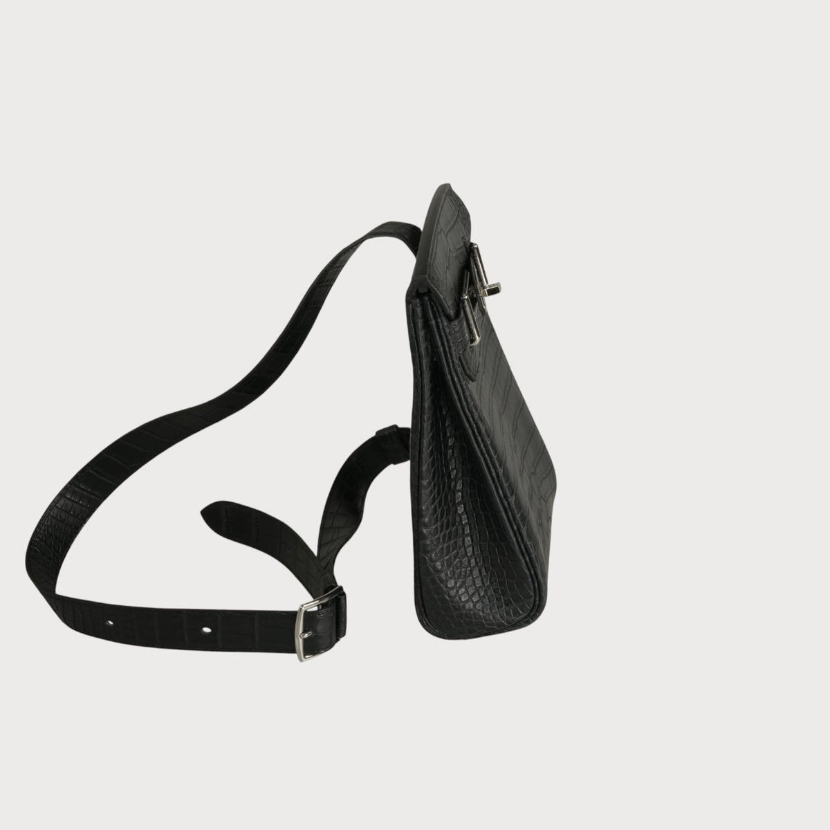 Hermès Hac A Dos Pm Alligator Matte Black Phw - view 2