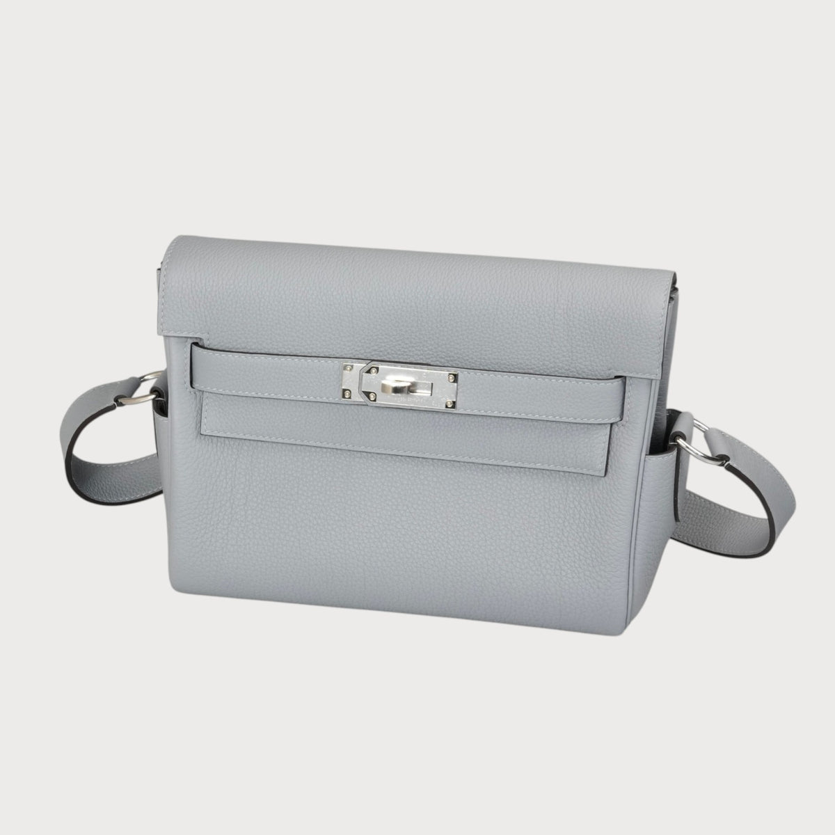 Hermès Kelly Messenger Pm Gris Pantin Phw Togo