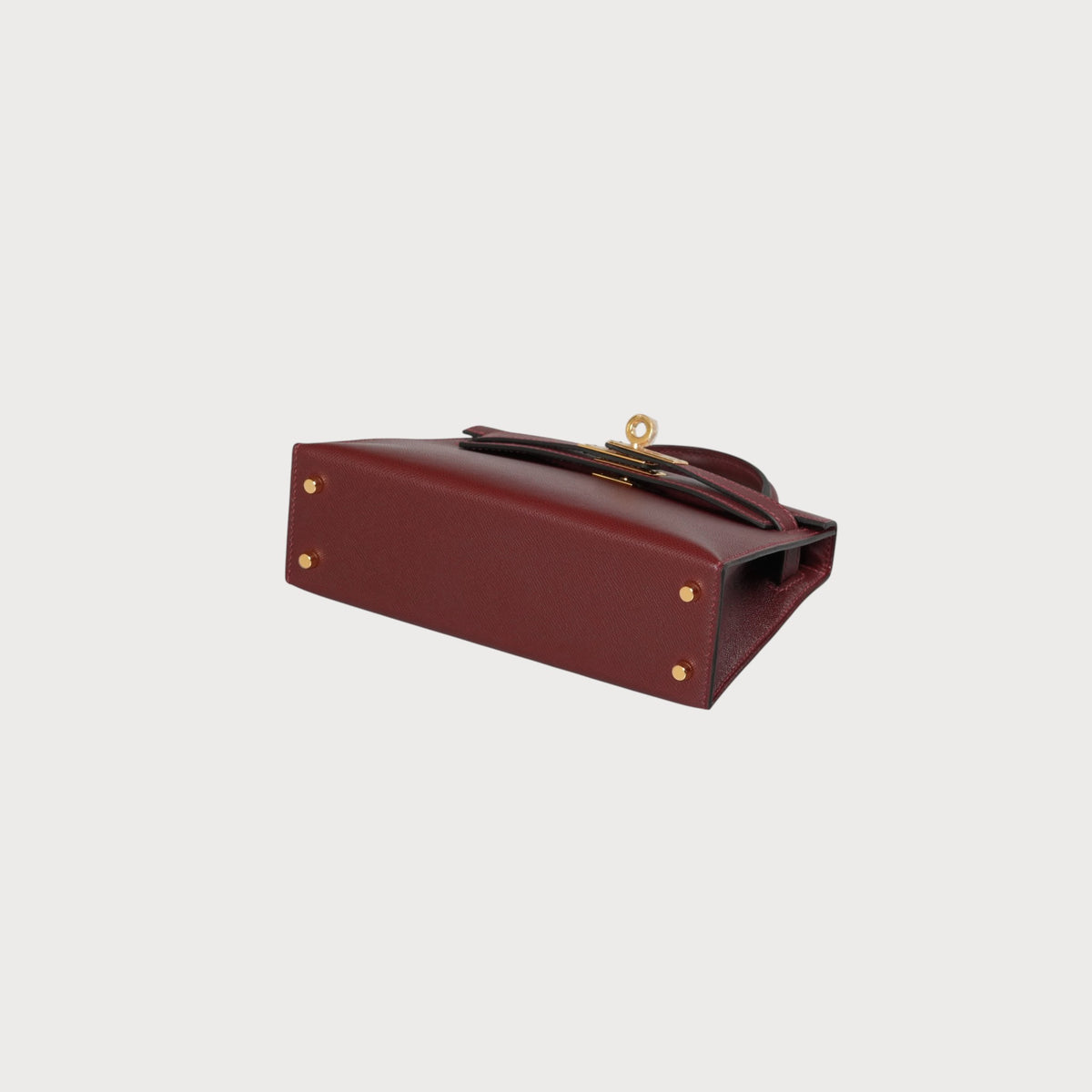 Hermès Mini Kelly 20 Rouge H Ghw Veau Madame - view 6