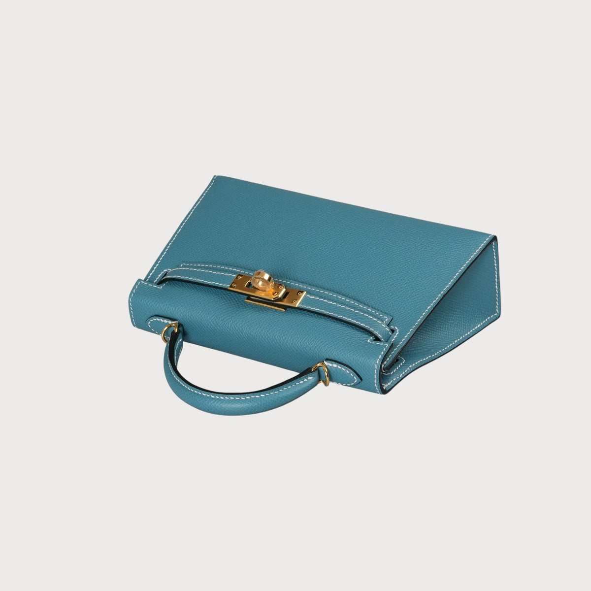 Hermès Mini Kelly 20 Blue Jean Ghw Epsom - view 7