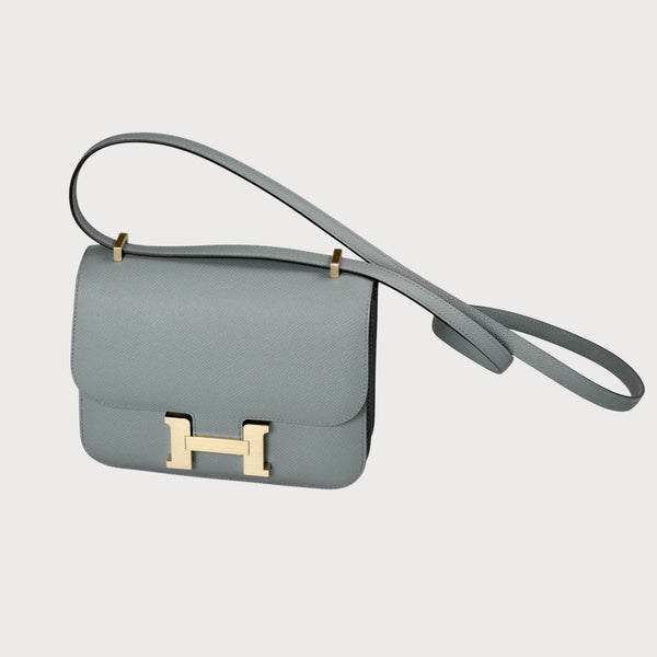 Hermès Constance 18 Gris Pantin With Brushed Permabrass Hardware
