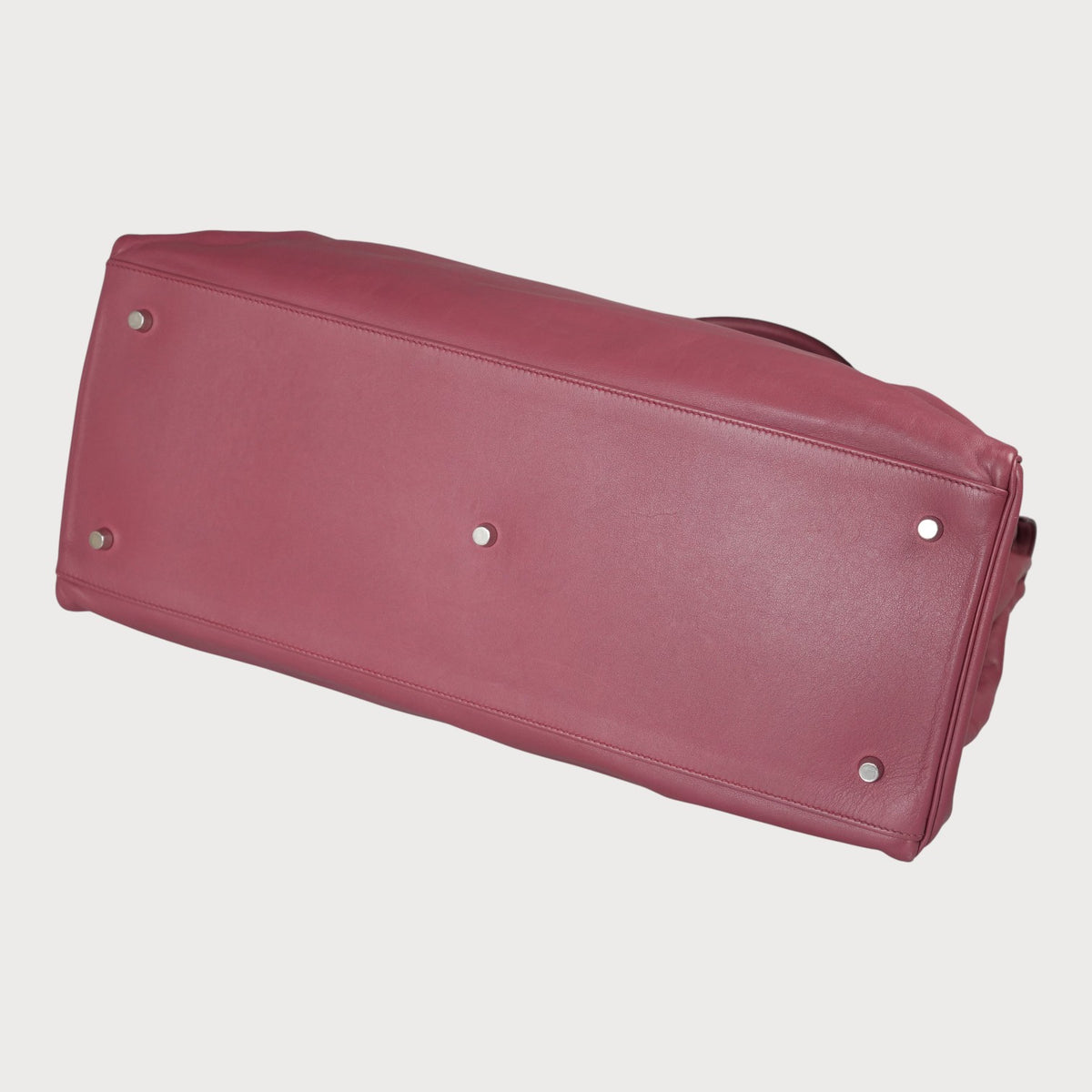 Hermès Kelly 50 Relax Bordeaux Red Phw Swift - view 8