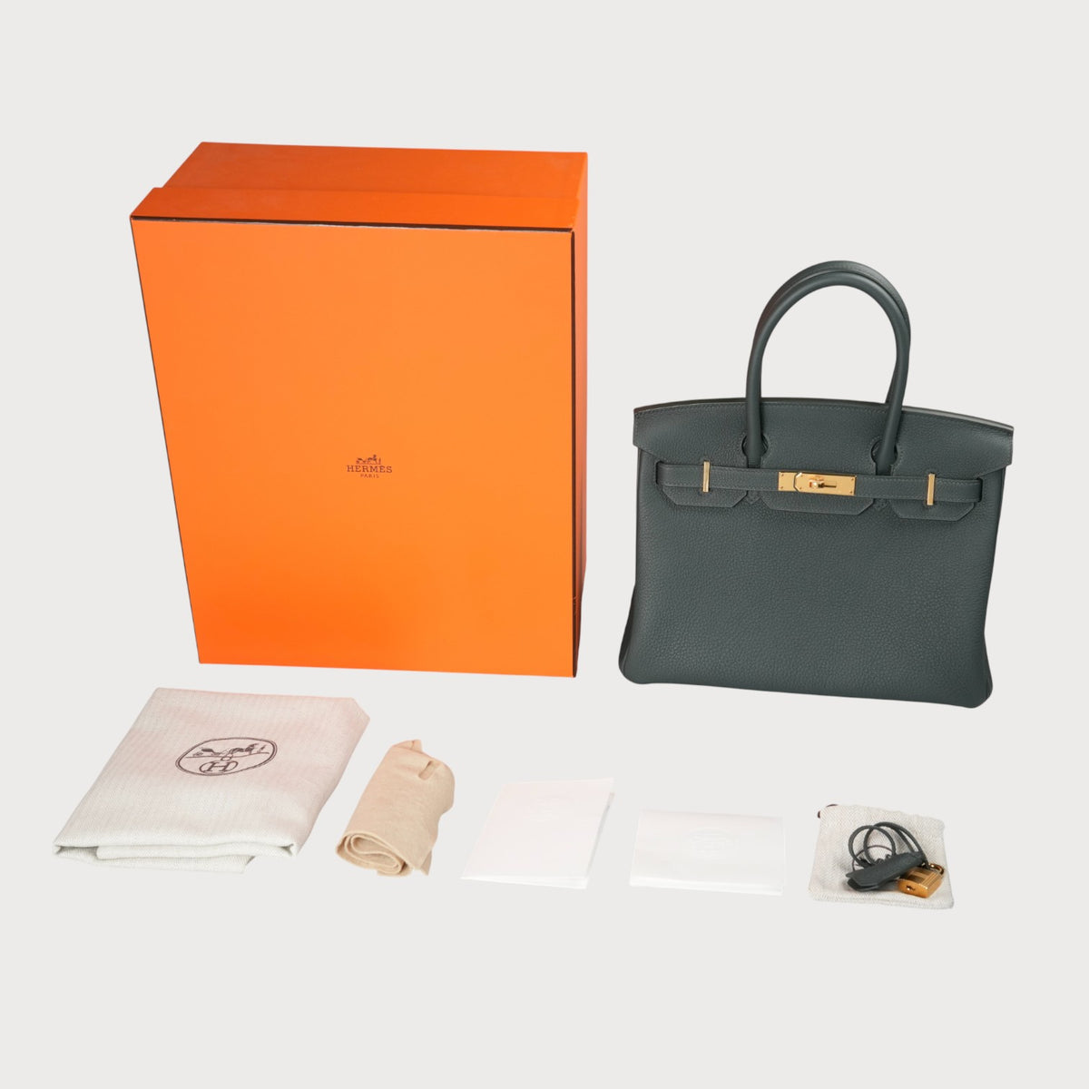 Hermès Birkin 30 Vert Mangrove Ghw - view 9