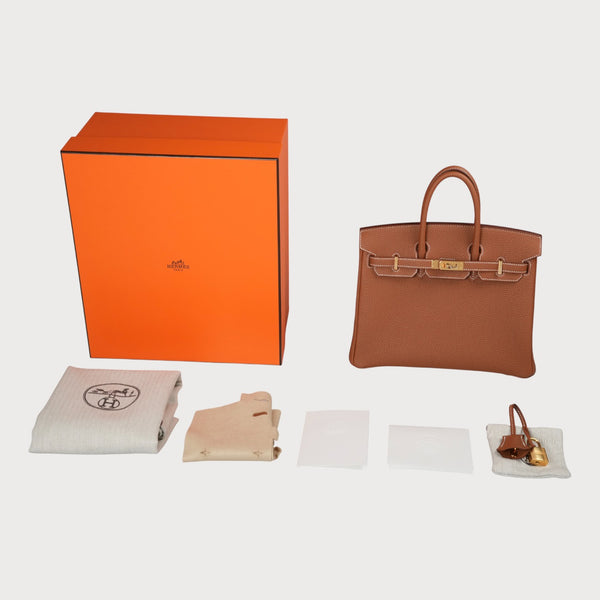Birkin 25 Gold Ghw Togo