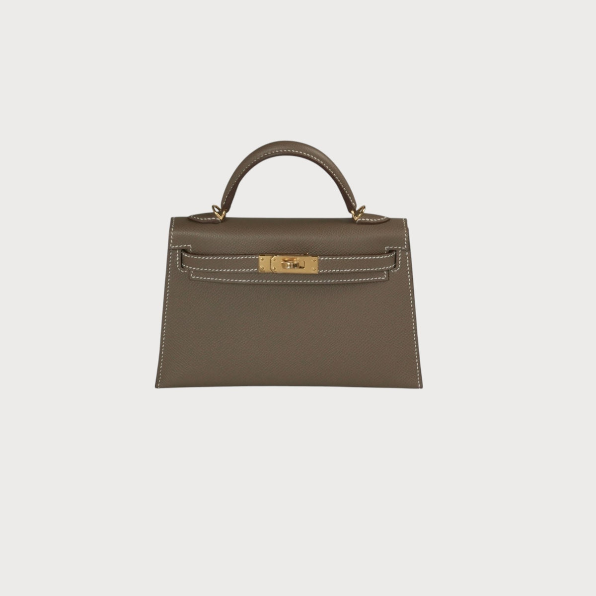 Hermès Mini Kelly 20 Etoupe Ghw Epsom - view 2