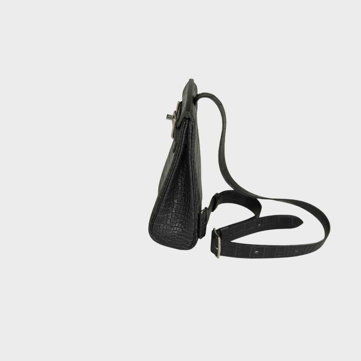 Hermès Hac A Dos Pm Alligator Matte Black Phw - view 4