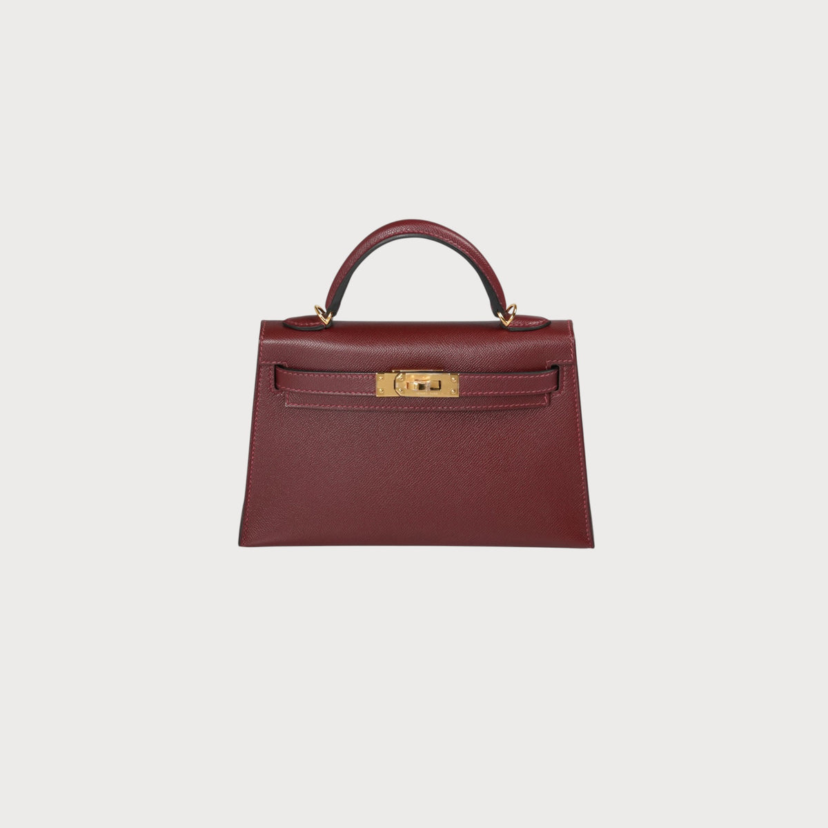 Hermès Mini Kelly 20 Rouge H Ghw Veau Madame - view 9