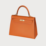 Kelly 25 Orange Ghw Epsom