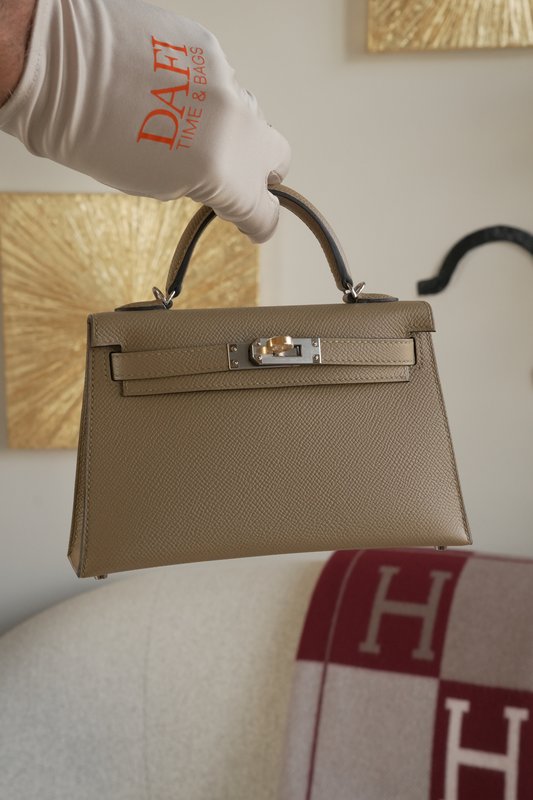 Hermes Mini Kelly 20 Poussiere Ehw
